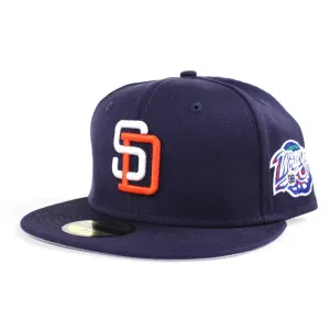 San Diego Padres 1998 World Series 59Fifty New Era Fitted Hats (Navy Gray Under Brim)