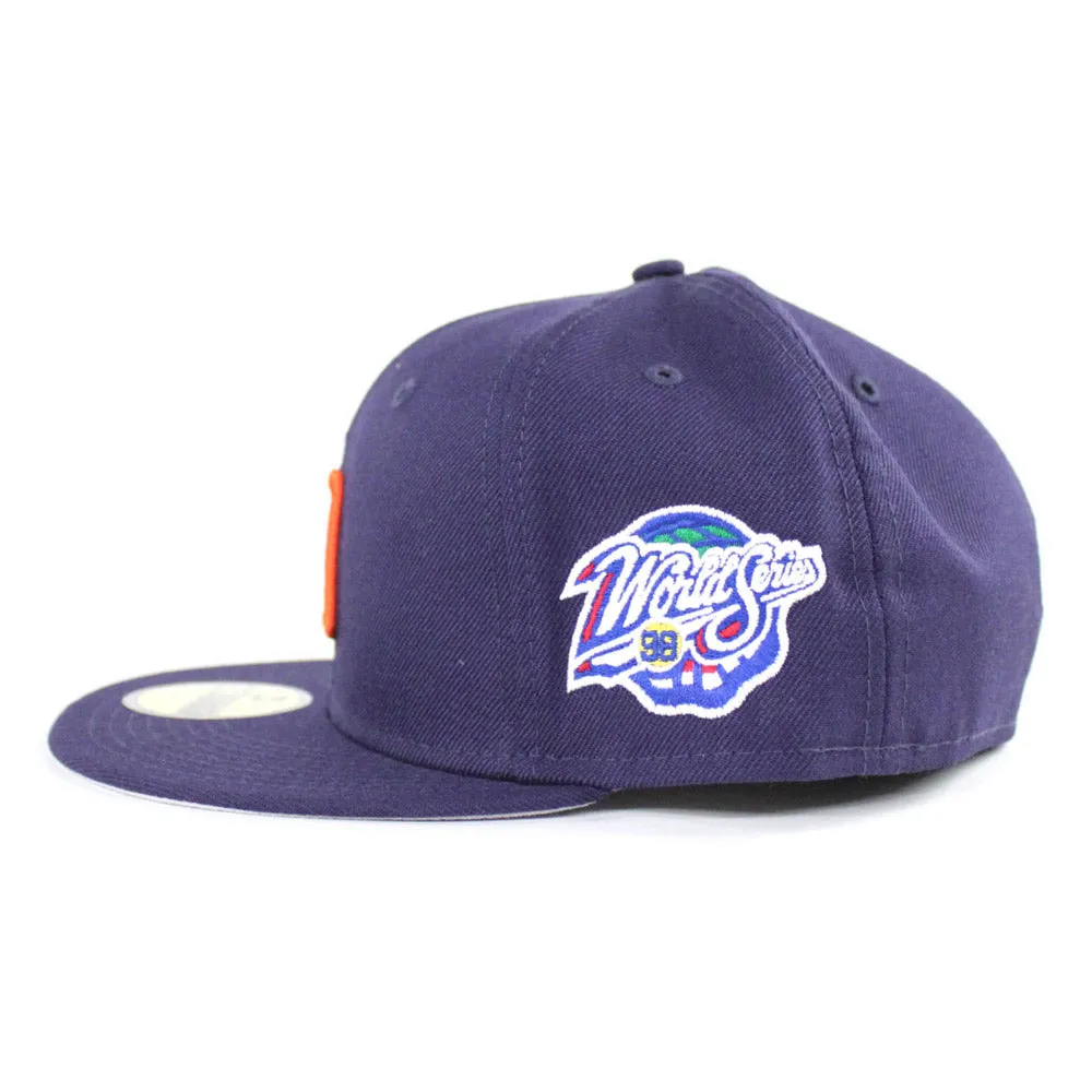 San Diego Padres 1998 World Series 59Fifty New Era Fitted Hats (Navy Gray Under Brim)