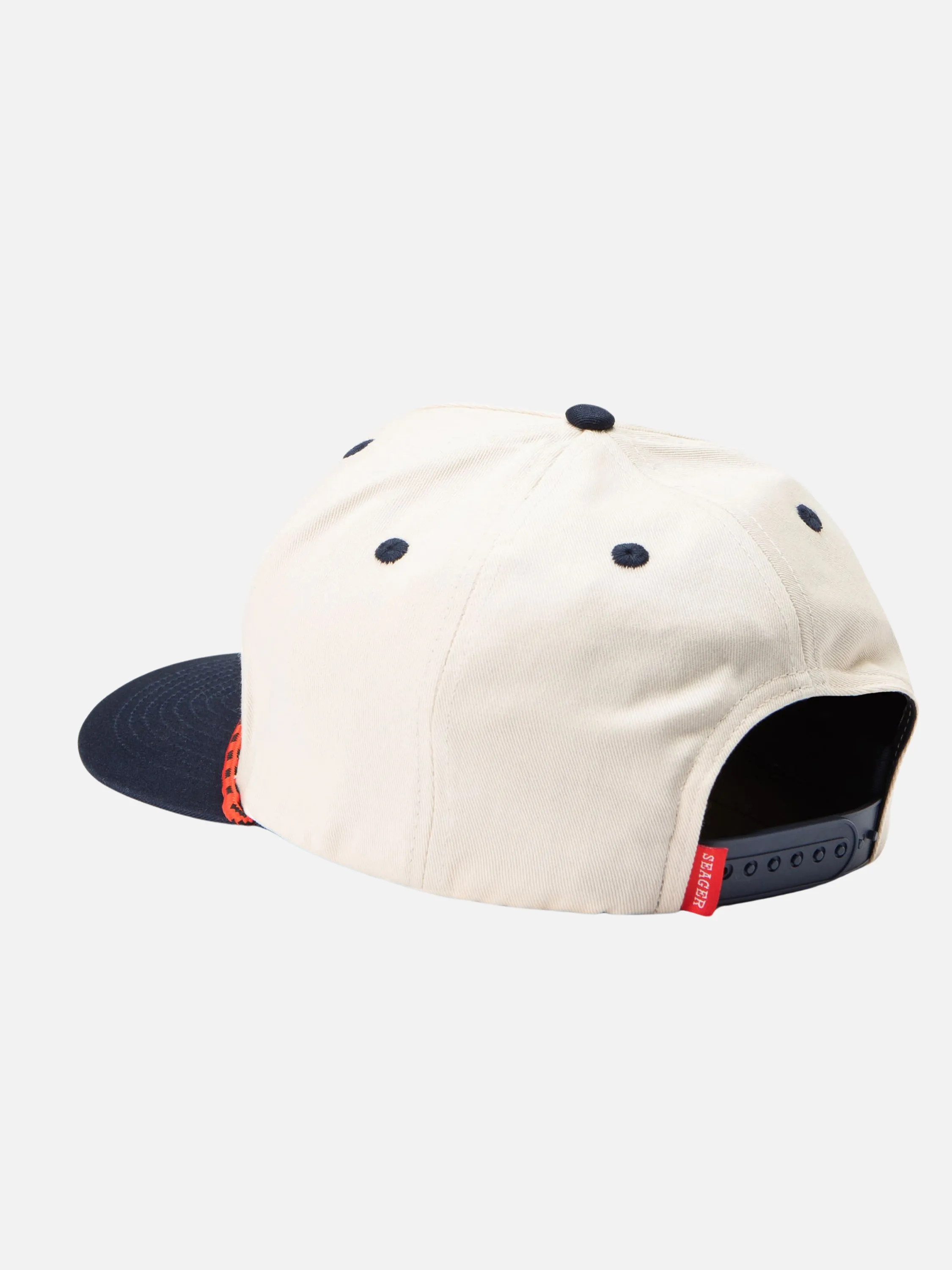 Seager Branded Snapback - Cream/Navy