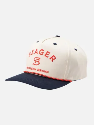 Seager Branded Snapback - Cream/Navy