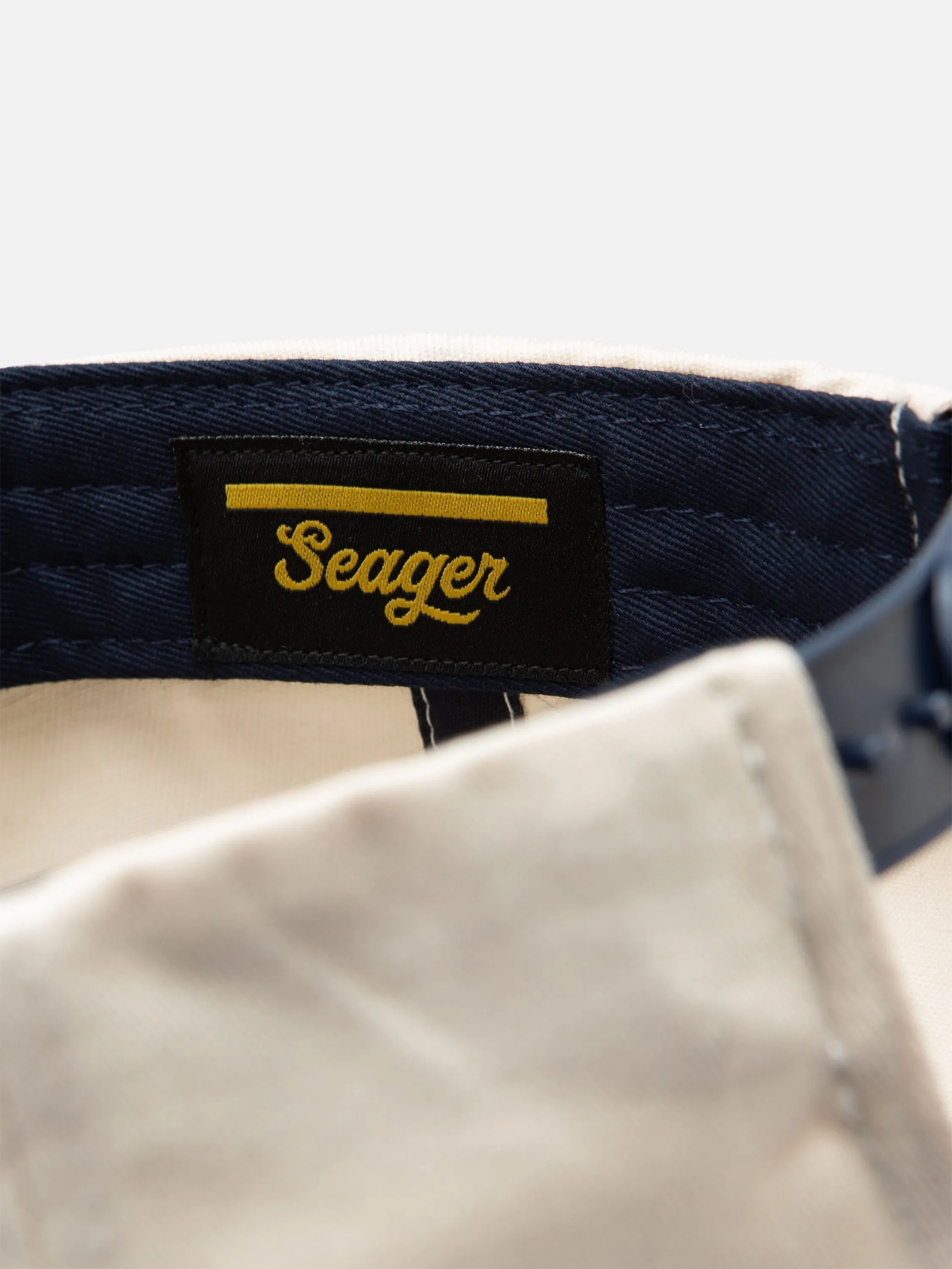 Seager Branded Snapback - Cream/Navy