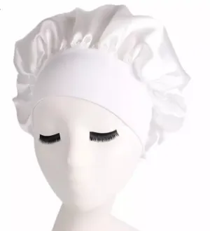 Sleeping Bonnet Hair Wrap Silk Satin Cap Women Elastic Night Soft Cap Headwear