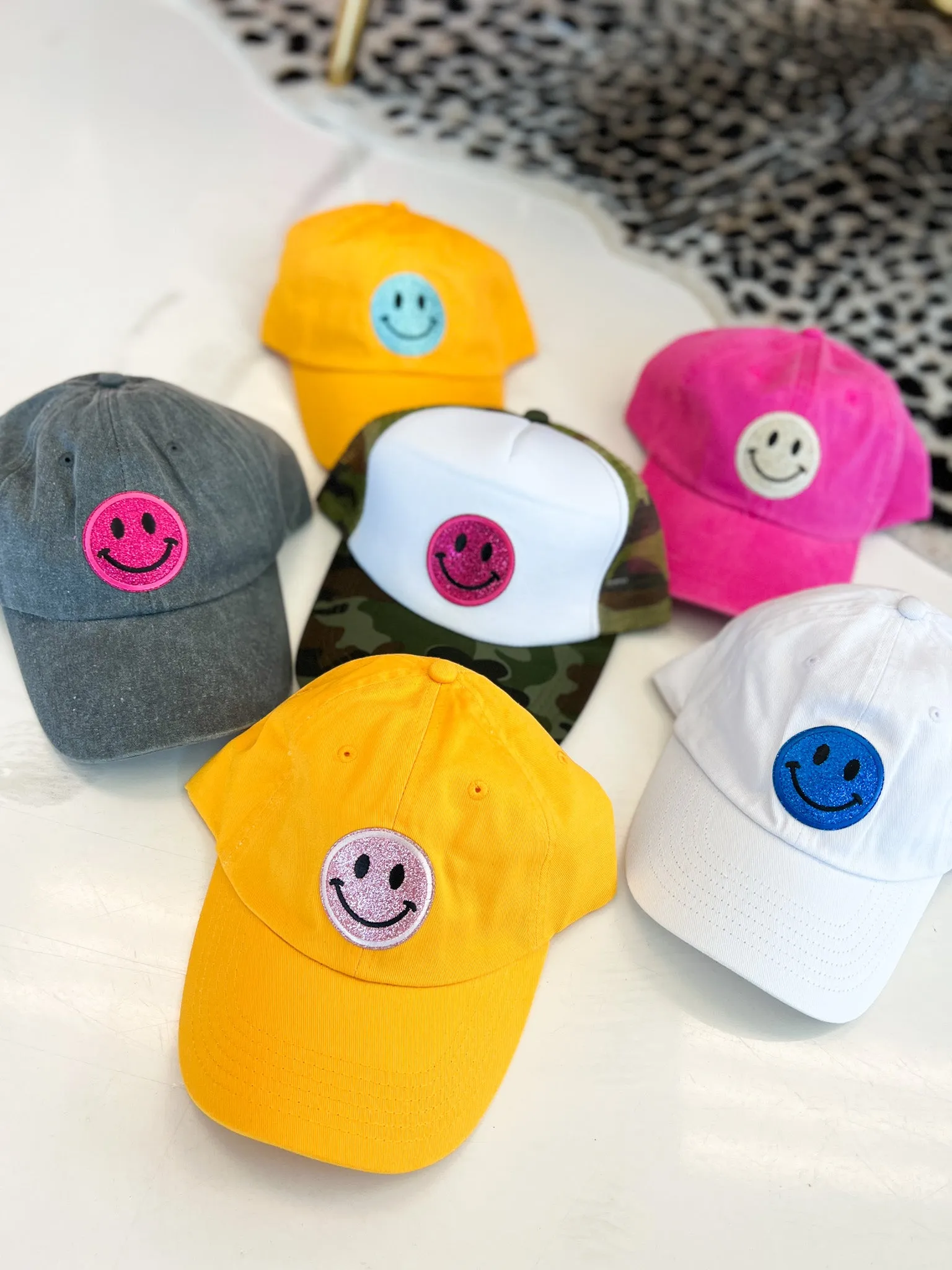Smiley Patch Hats