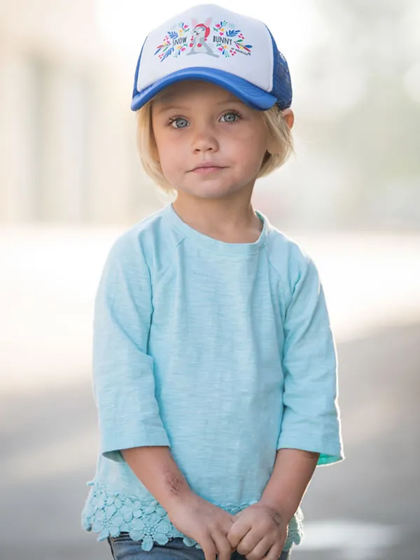 Snow Bunny Kids Trucker Hat