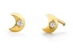 Sparkle Moon Studs