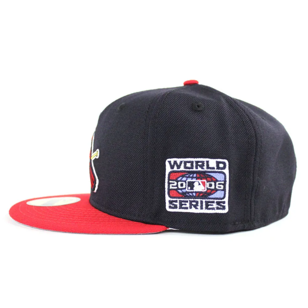 St Louis Cardinals 2006 World Series 59Fifty New Era Fitted Hat (Navy Red Gray Under Brim)