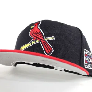 St Louis Cardinals 2006 World Series 59Fifty New Era Fitted Hat (Navy Red Gray Under Brim)