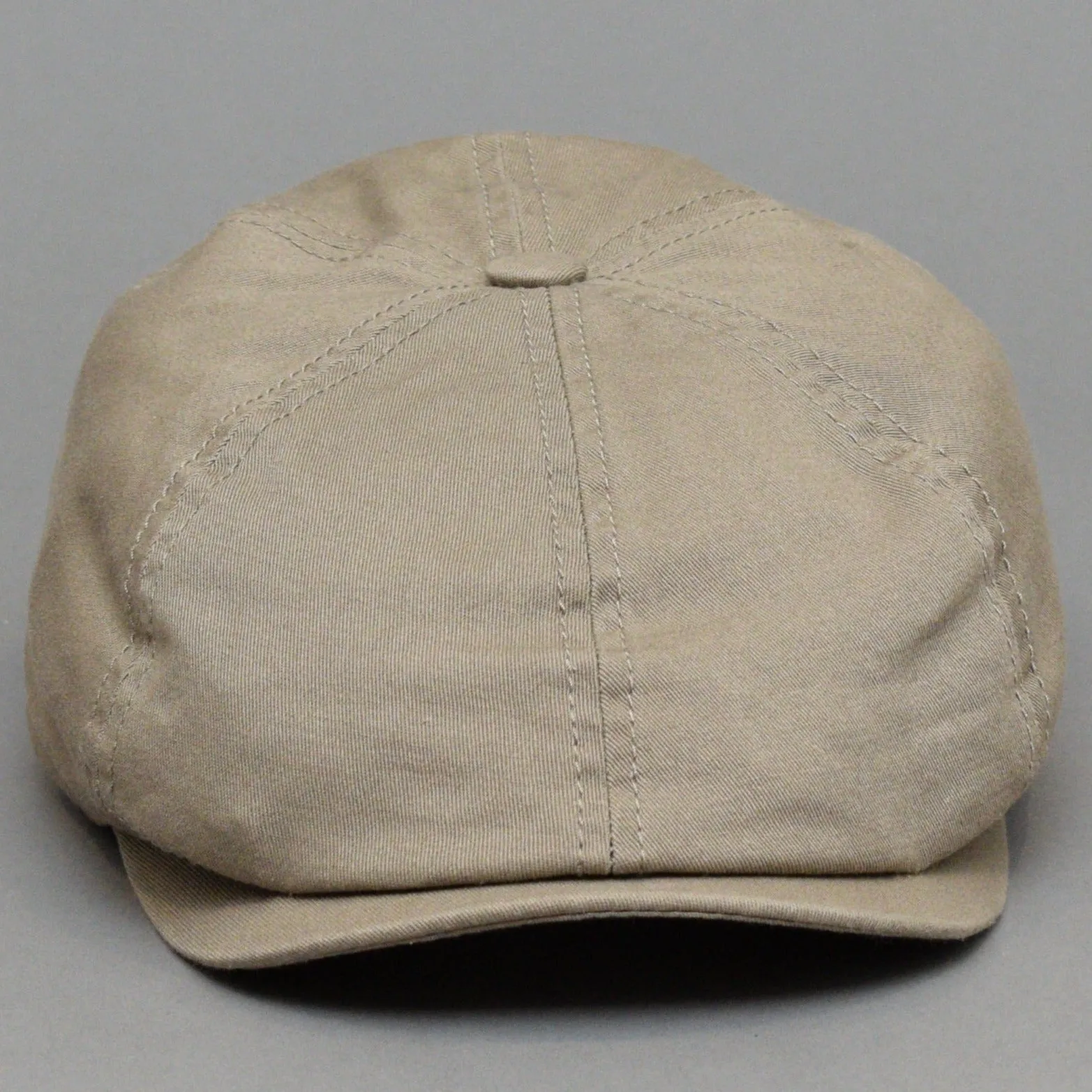 Stetson - 6 Panel Cotton Twill - Sixpence/Flat Cap - Taupe