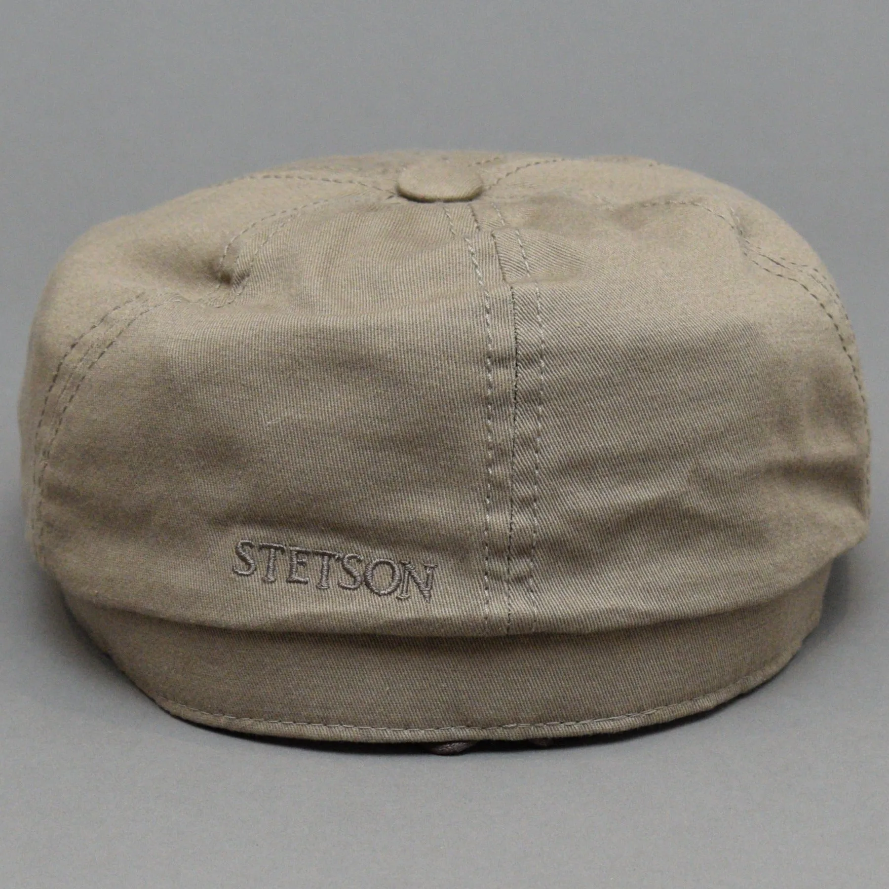 Stetson - 6 Panel Cotton Twill - Sixpence/Flat Cap - Taupe