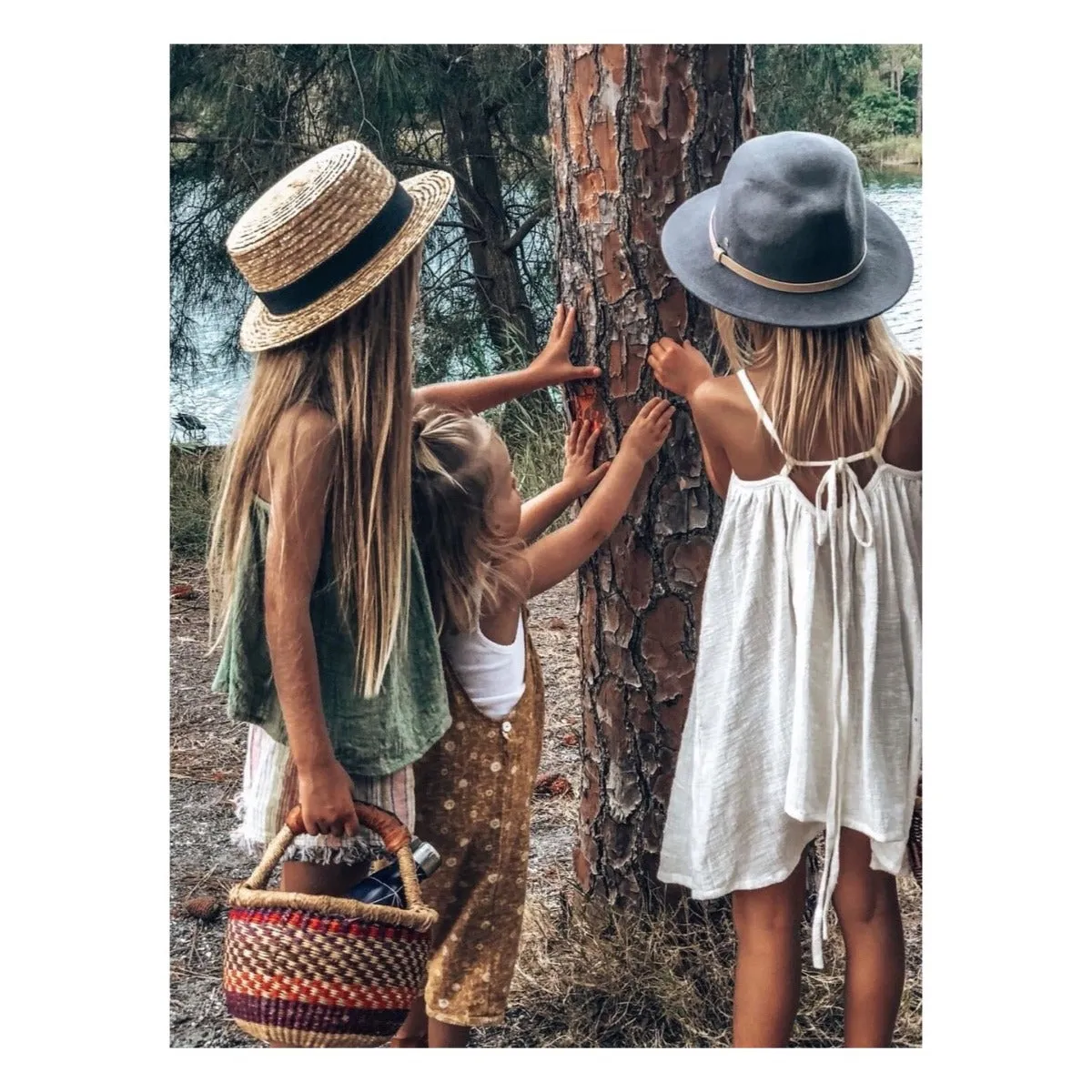 Straw Boater Hat - Child