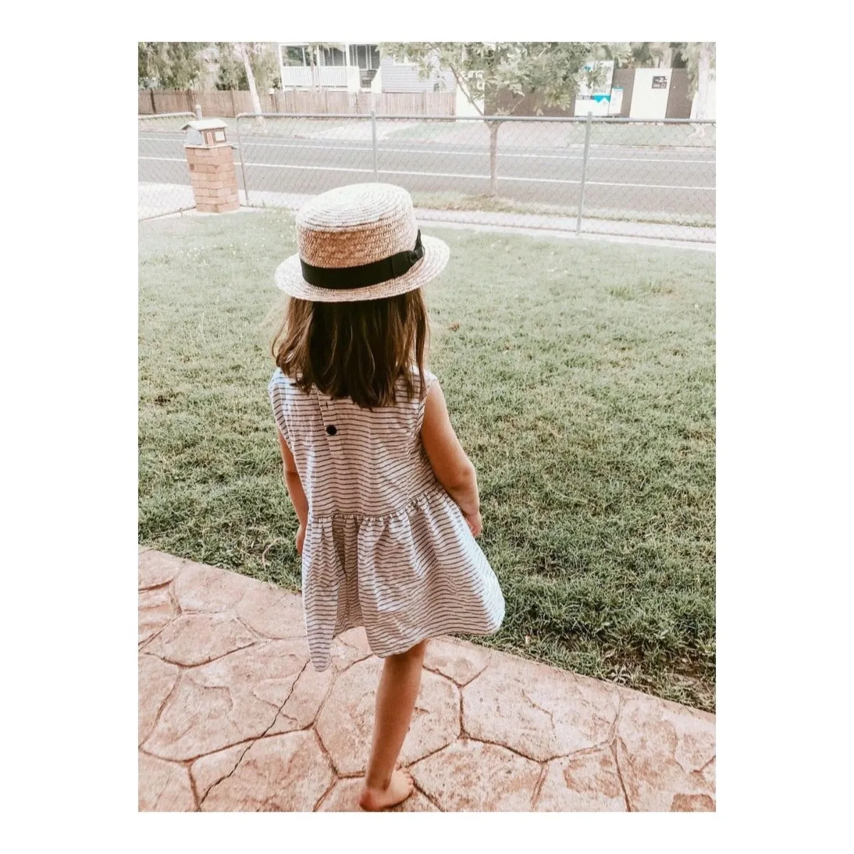 Straw Boater Hat - Child