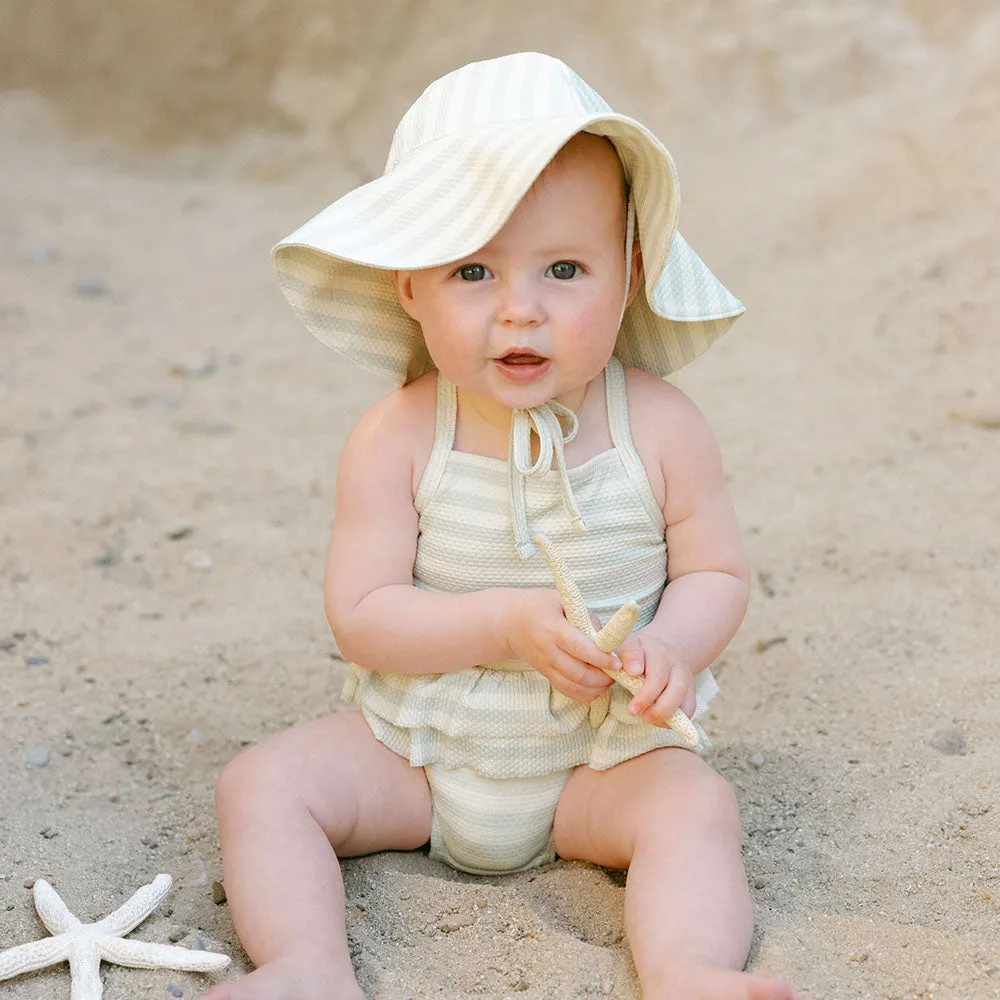 Sun Hat | Mint Stripe