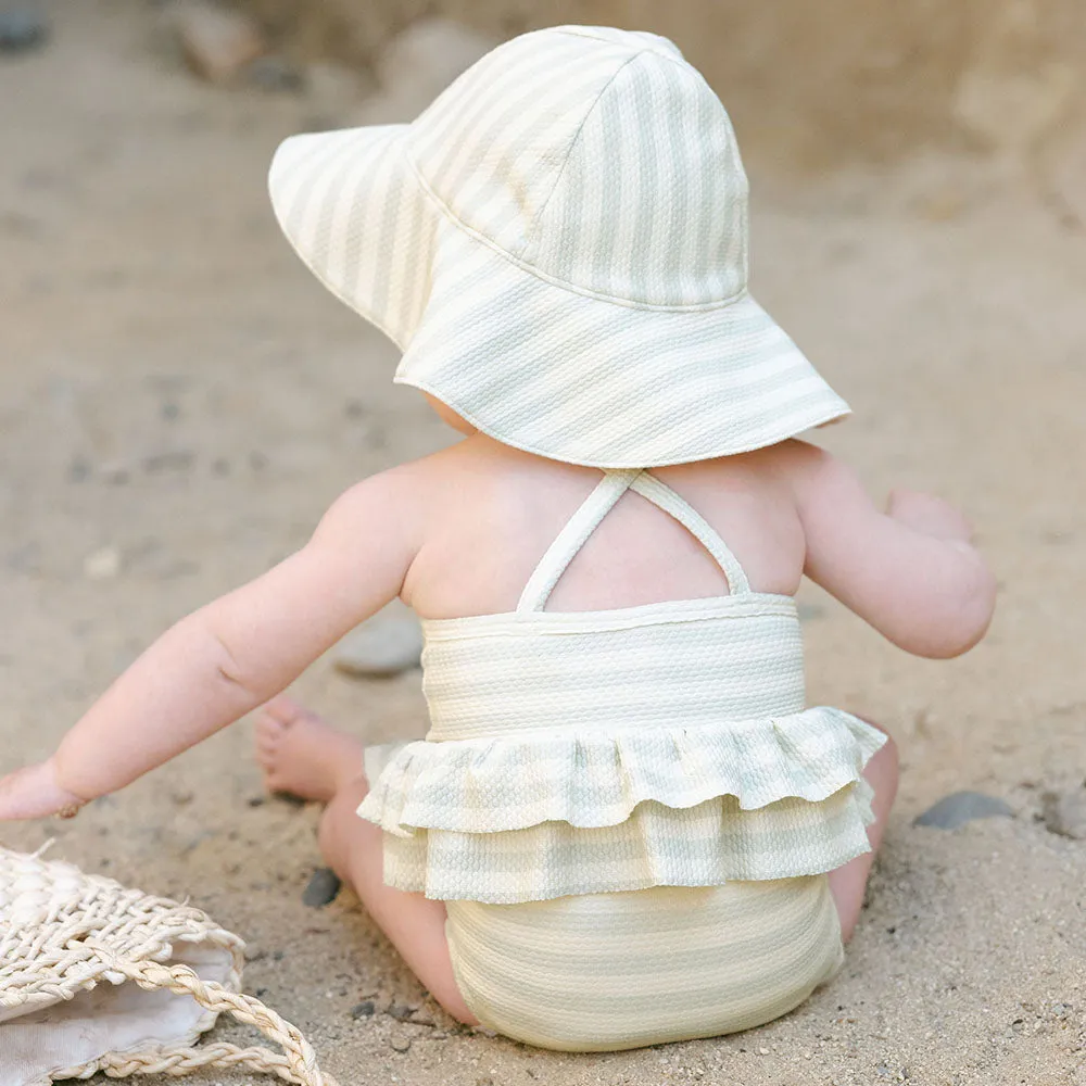Sun Hat | Mint Stripe