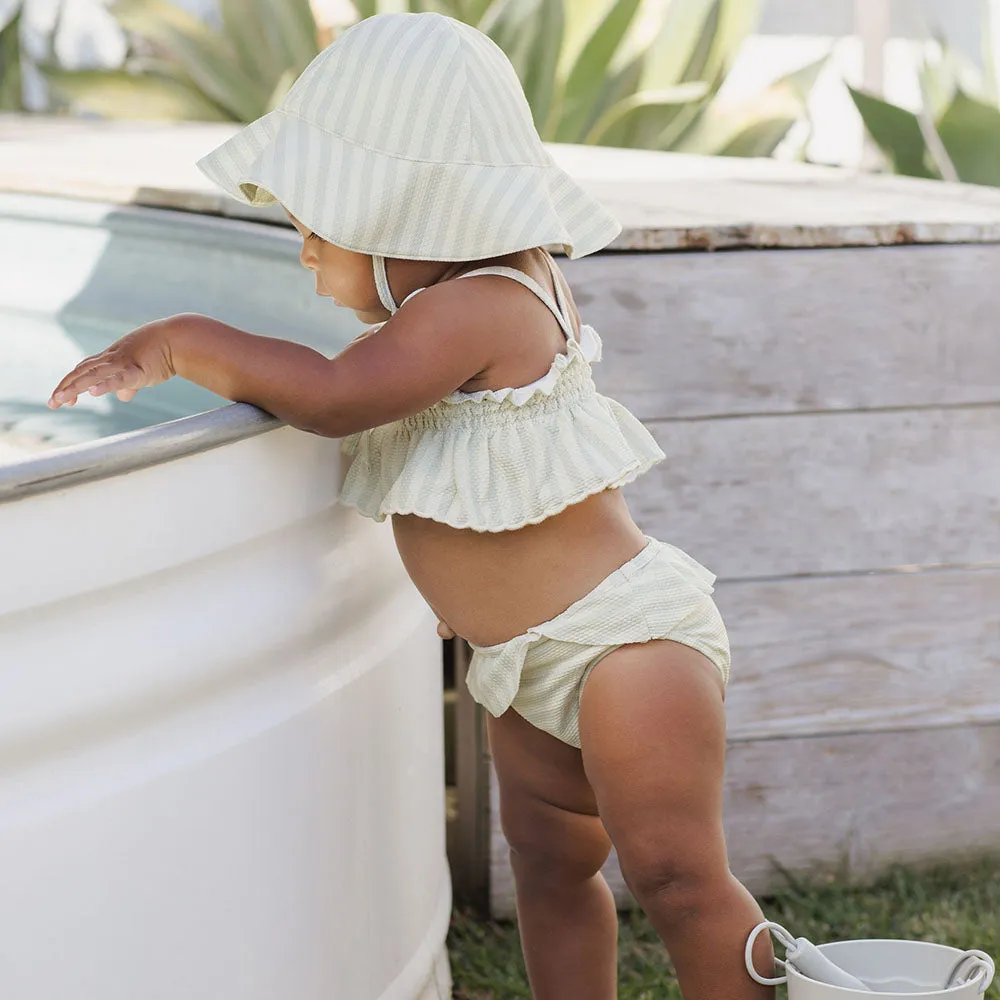 Sun Hat | Mint Stripe