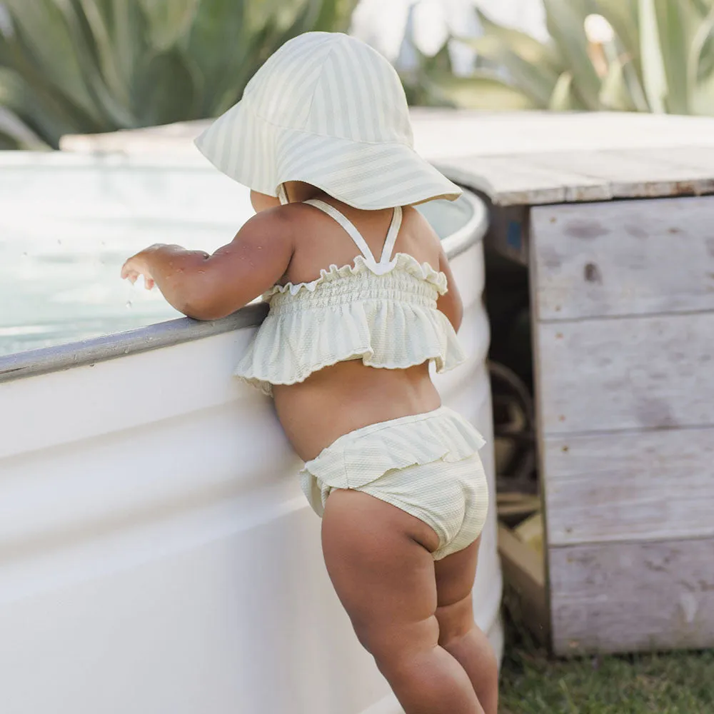 Sun Hat | Mint Stripe