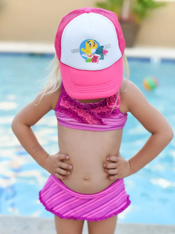 Surfer Chick Kids Trucker Hat