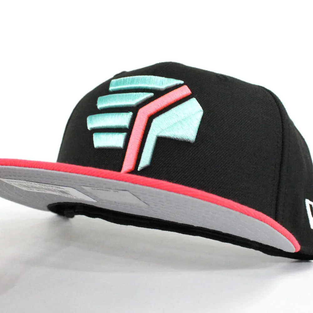 Syracuse Sky Chiefs New Era 59Fifty Fitted Hats (Black Infrared Mint Gray Under Brim)