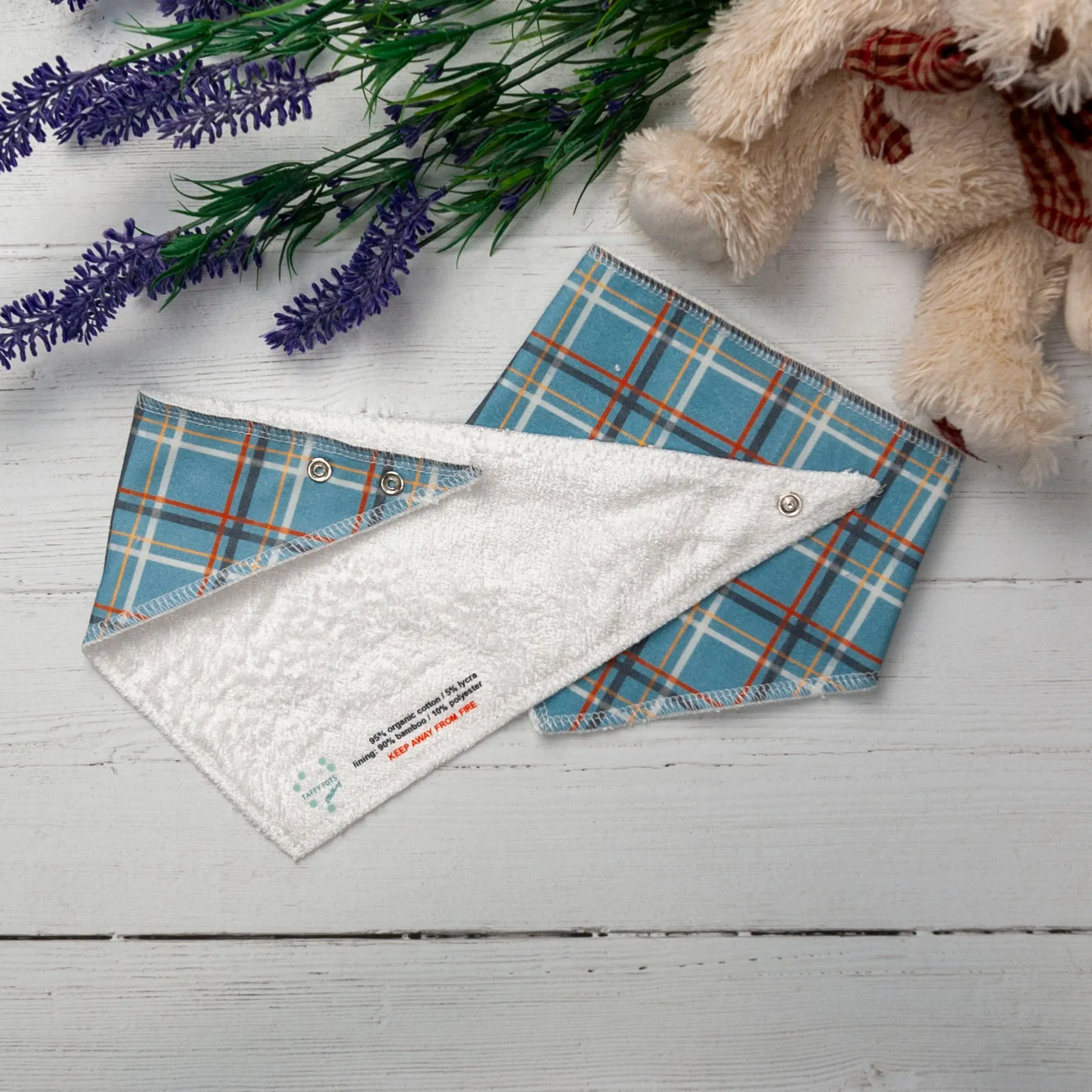 Taffy Tartan Bandana Bib