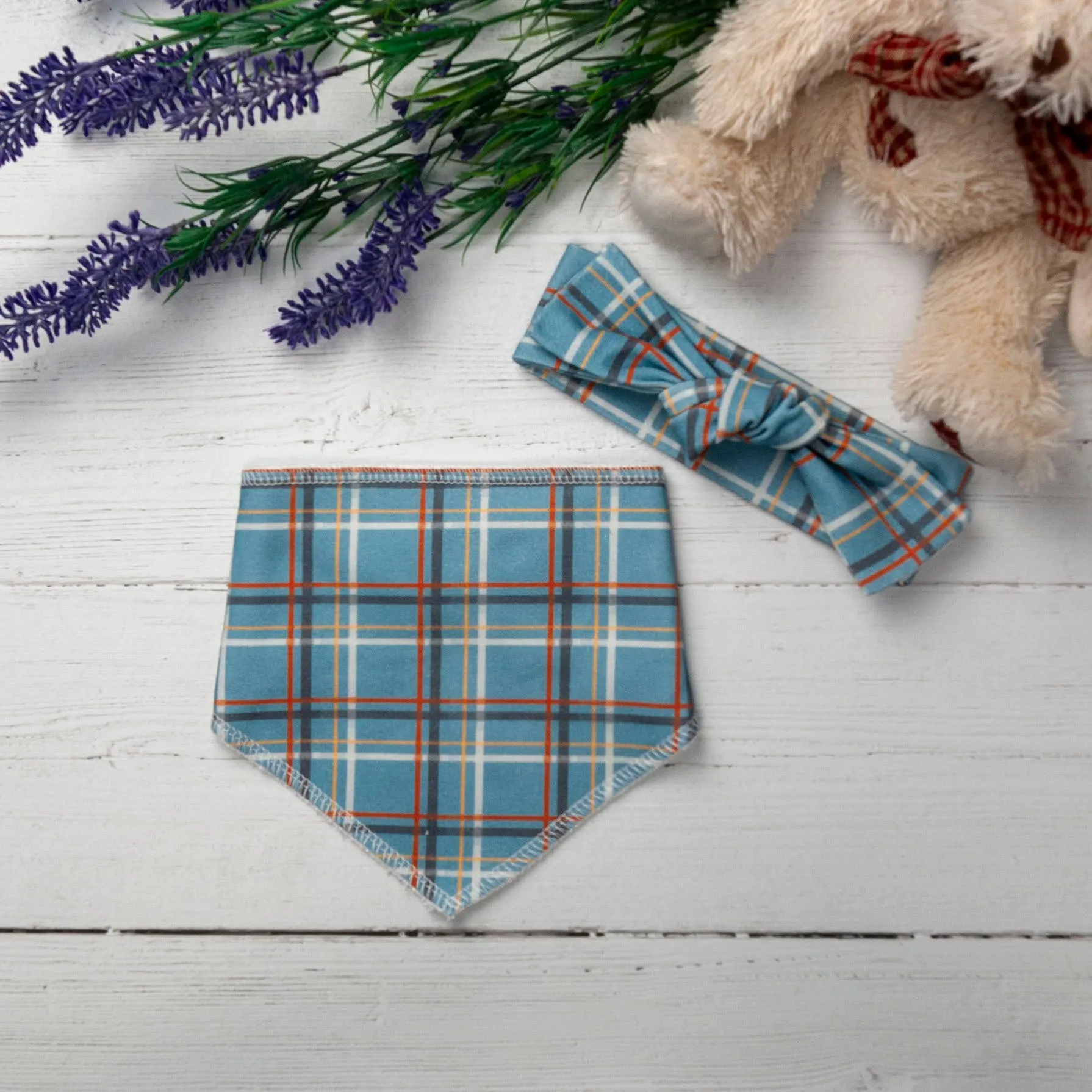 Taffy Tartan Bandana Bib