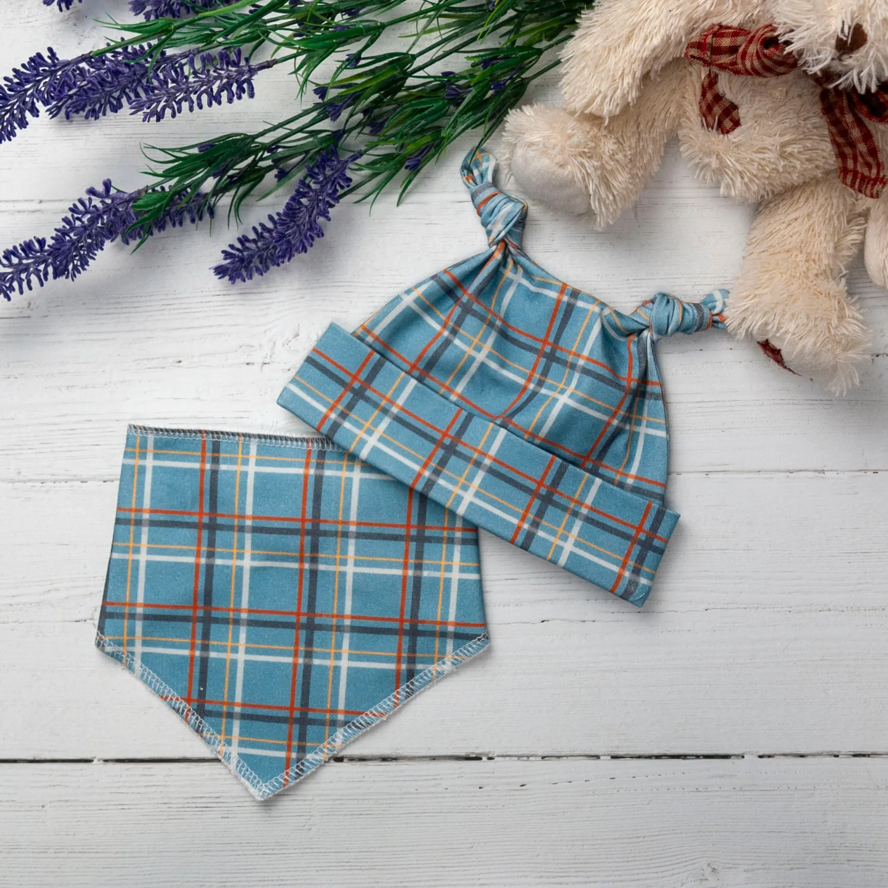 Taffy Tartan Knotted Hat