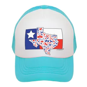 Texas State Flag Kids Trucker Hat