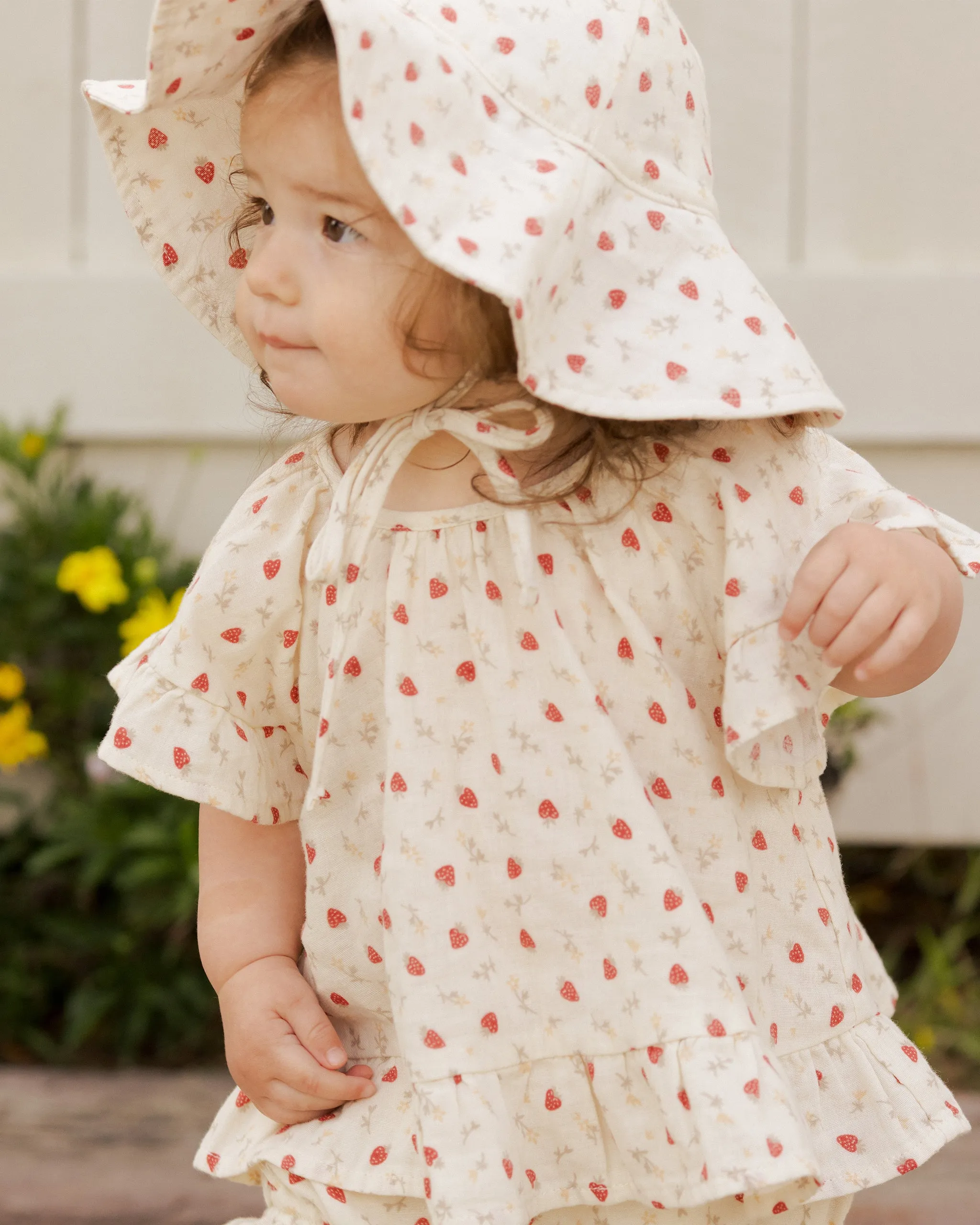 The Floppy Sunhat by Rylee & Cru - Strawberry Field