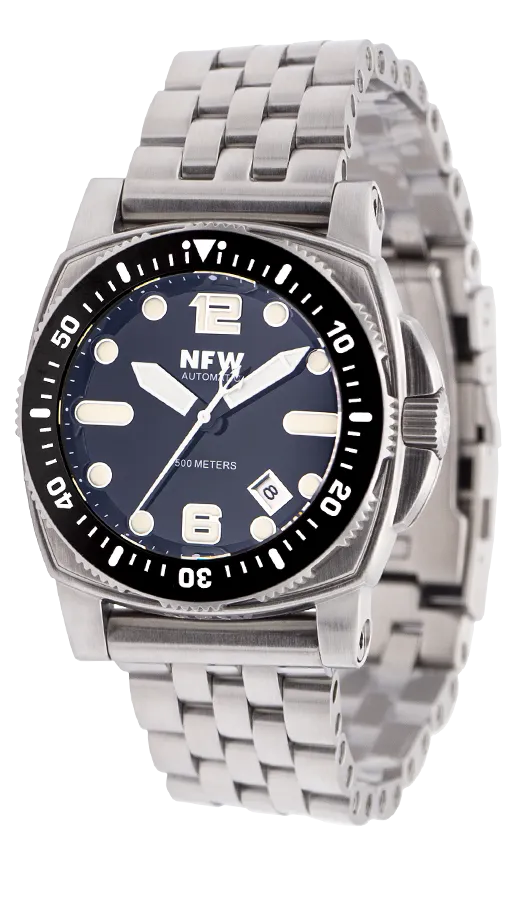 The New Shumate Diver 15720 - Brushed Steel