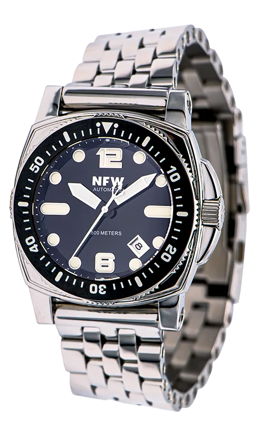 The New Shumate Diver 15720 - Polished Steel