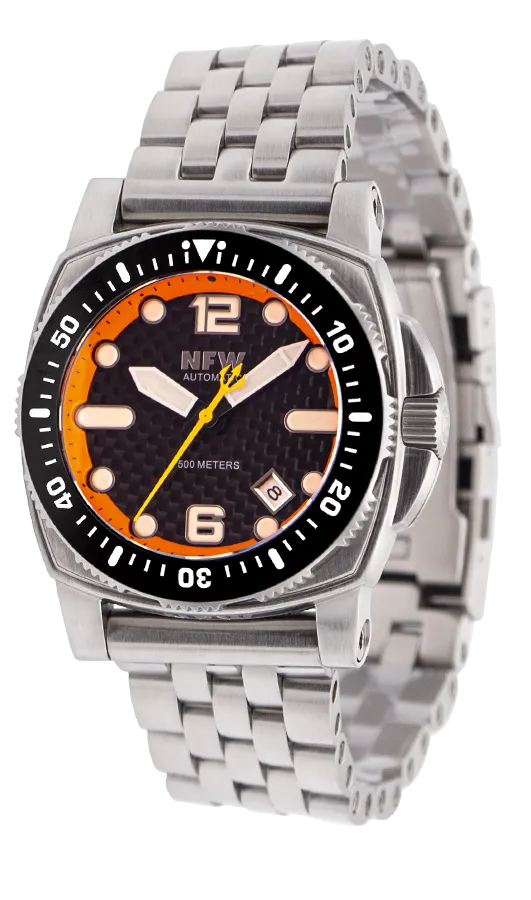 The New Shumate Diver 16120 - Brushed Steel