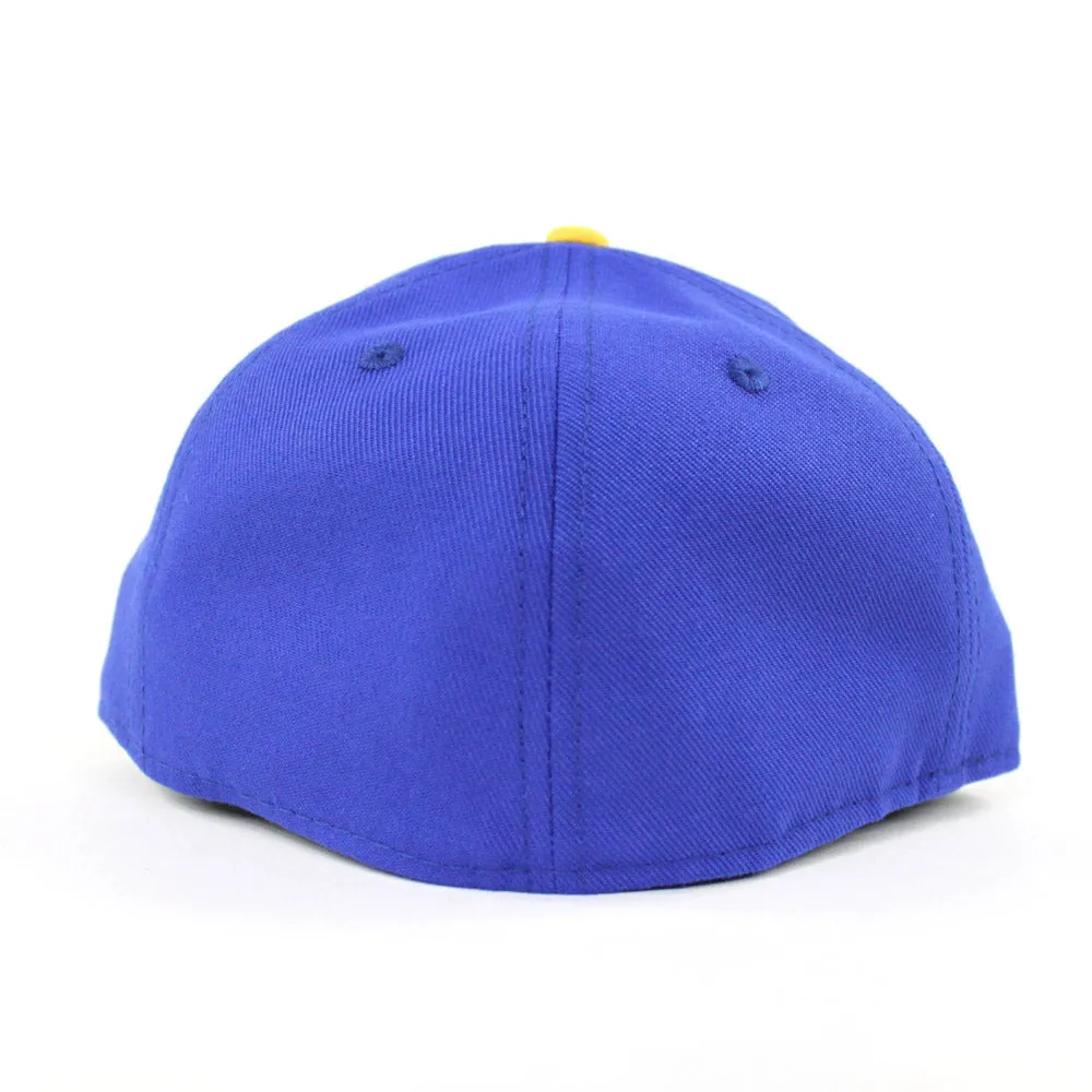 The Town Golden State Warriors New Era 59Fifty Fitted Hat (Blue Yellow Gray Under Brim)