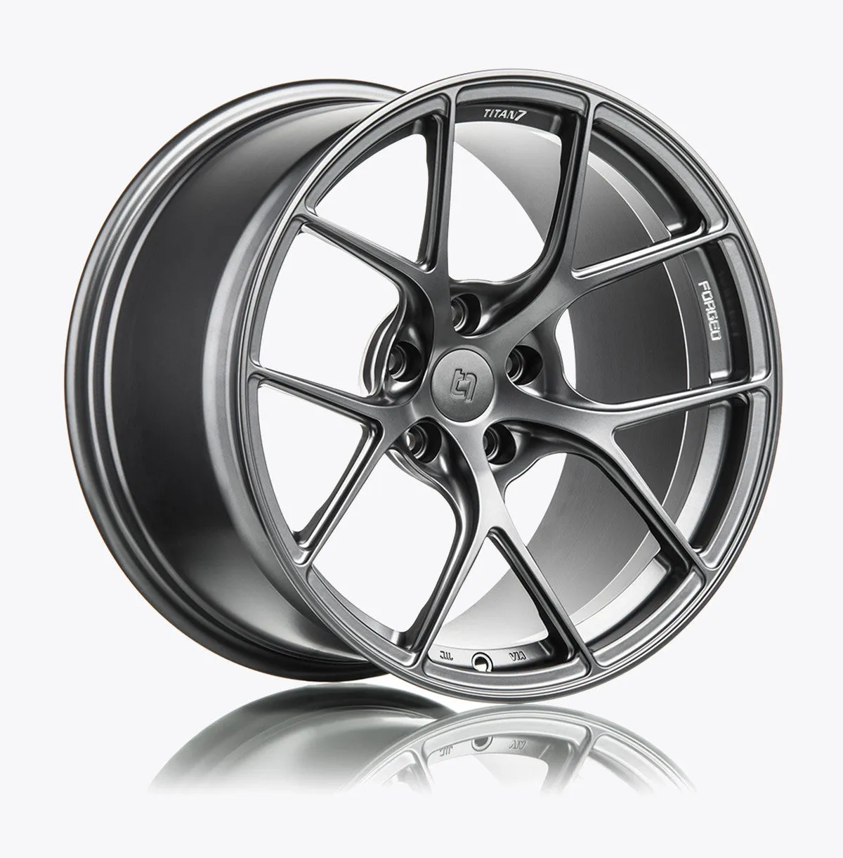 Titan 7 T-S5 Forged Split 5 Spoke Corvette Wheel Set