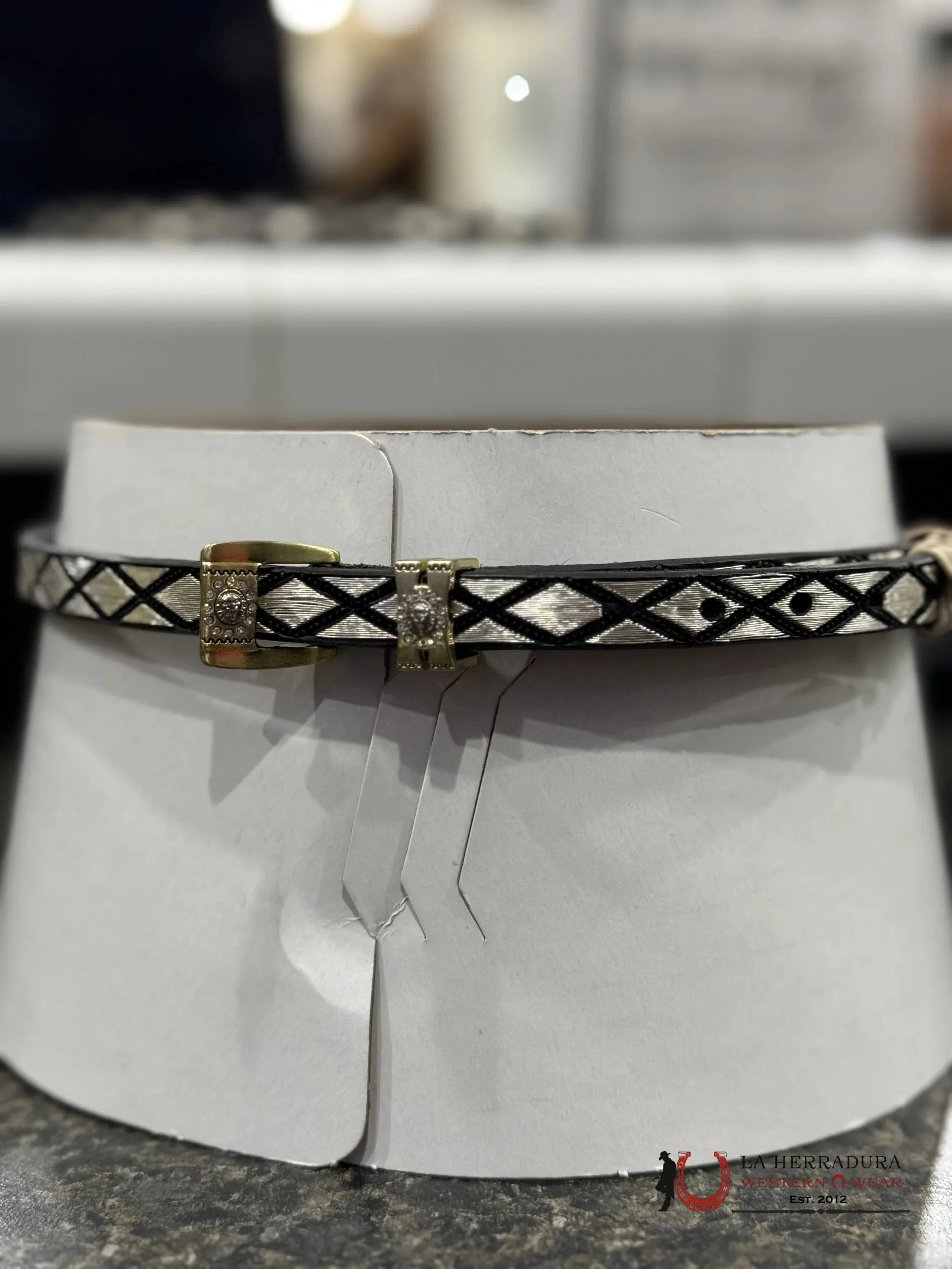 TOQUILLA DE PLATA ROMBOS