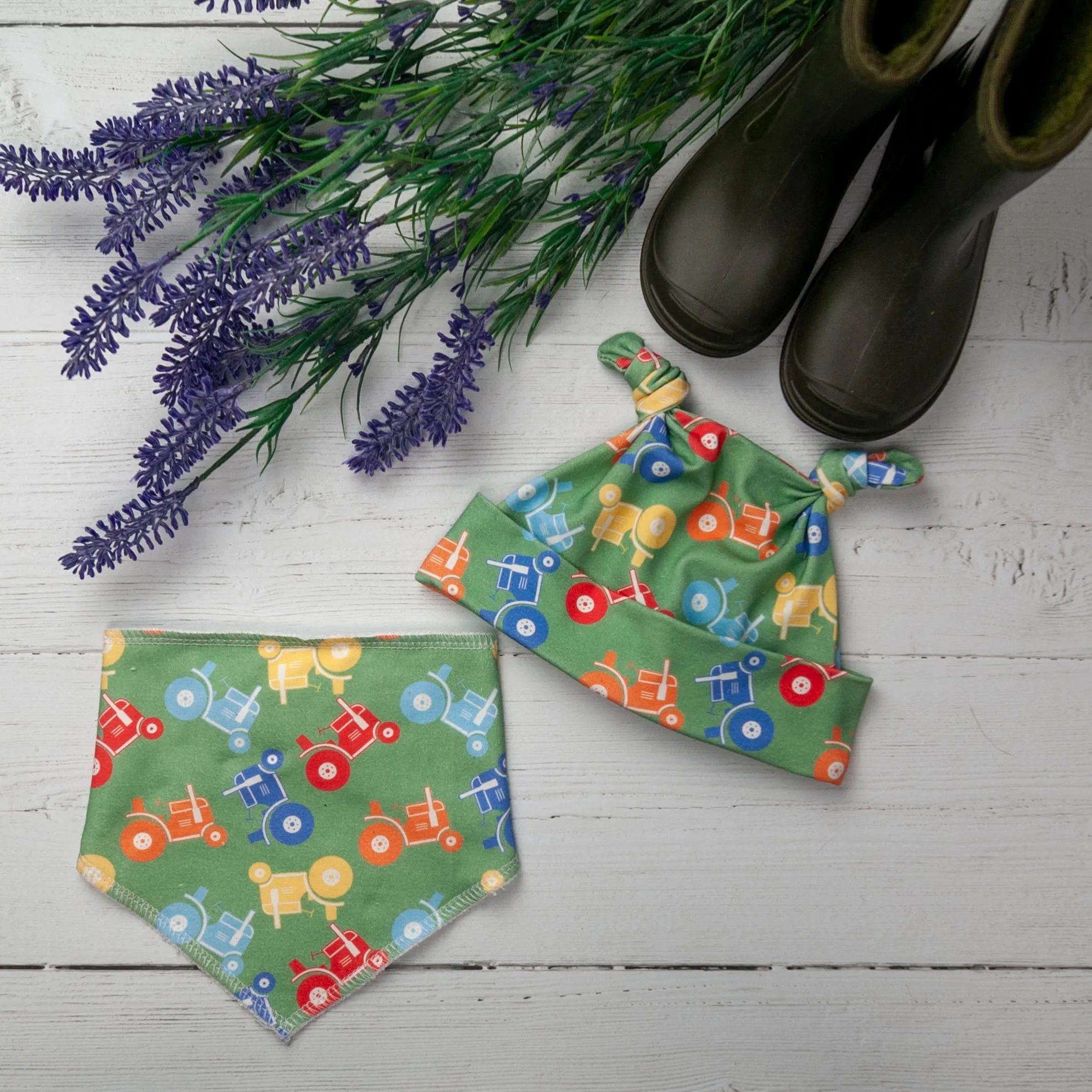 Tractors Bandana Bib