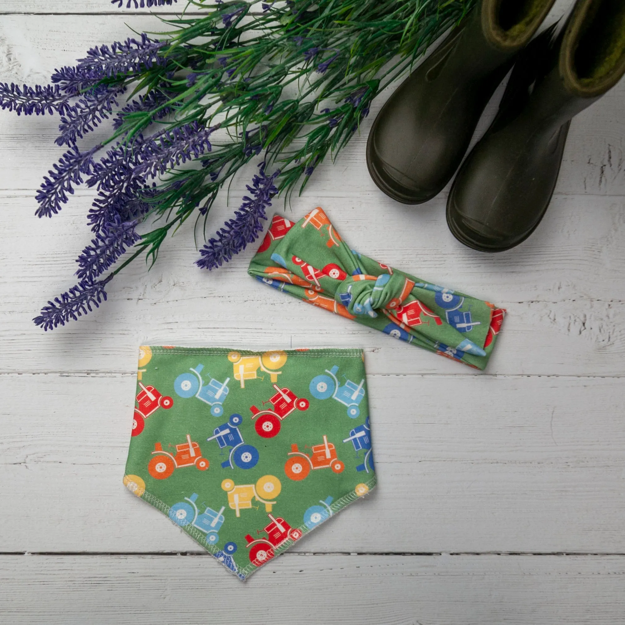 Tractors Bandana Bib