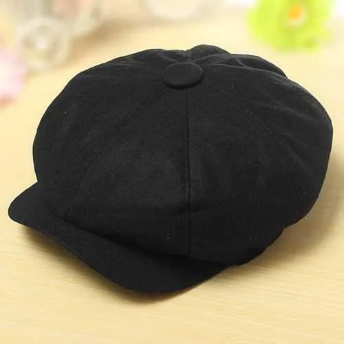 Unisex Women Men Newsboy Flat Cabbie Linen Berets Duckbill Cap Hat