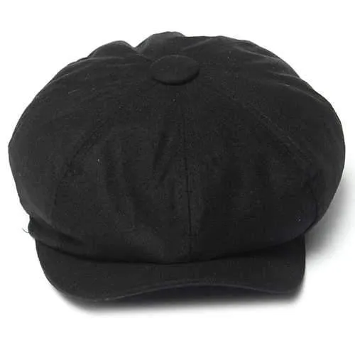 Unisex Women Men Newsboy Flat Cabbie Linen Berets Duckbill Cap Hat