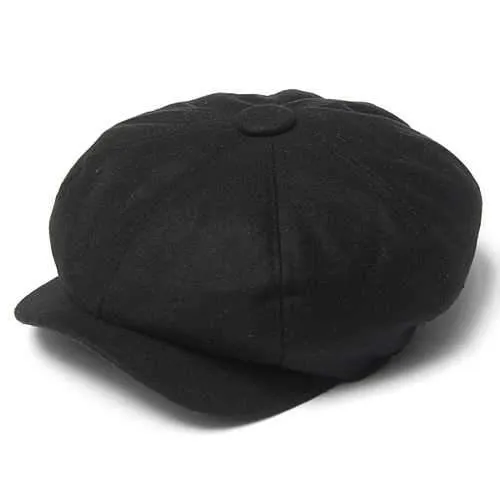 Unisex Women Men Newsboy Flat Cabbie Linen Berets Duckbill Cap Hat