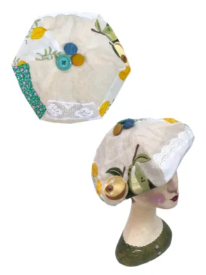 Unlogical Poem Fresh Style Summer Print/Embroidery Patchwork Beret