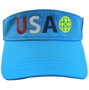 USA Pickleball Embroidered Performance Dri-Fit Visor by Pickleball Xtra