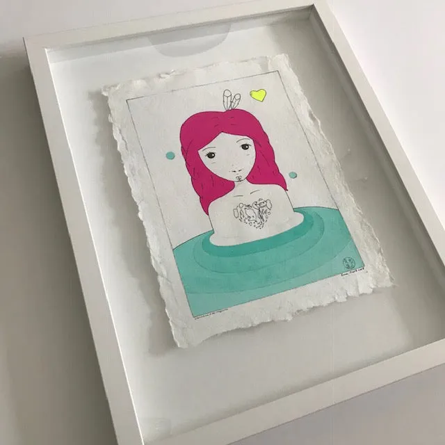 Valentina & The Stepwell, Day (Love Series) - Framed