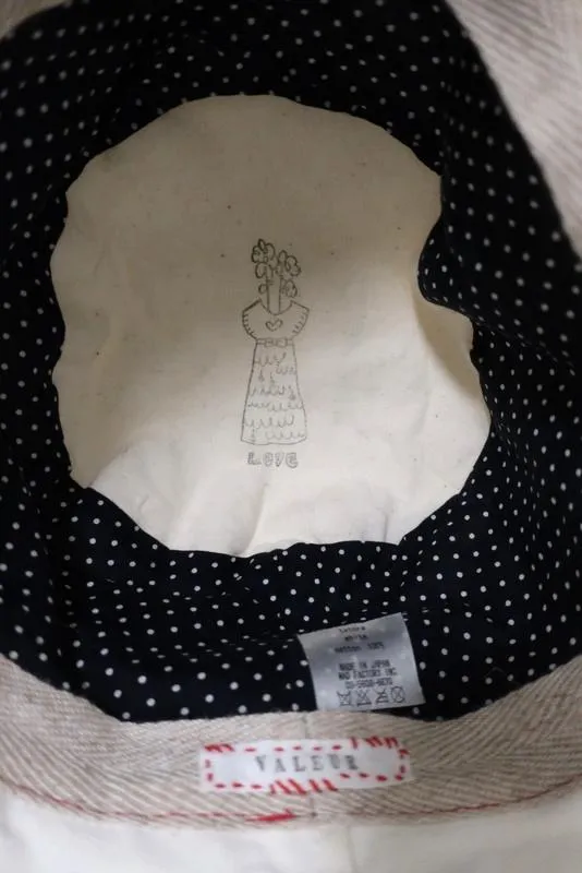 Valeur Mad Factory Floppy Wide Brim Hat Tetora White Cotton