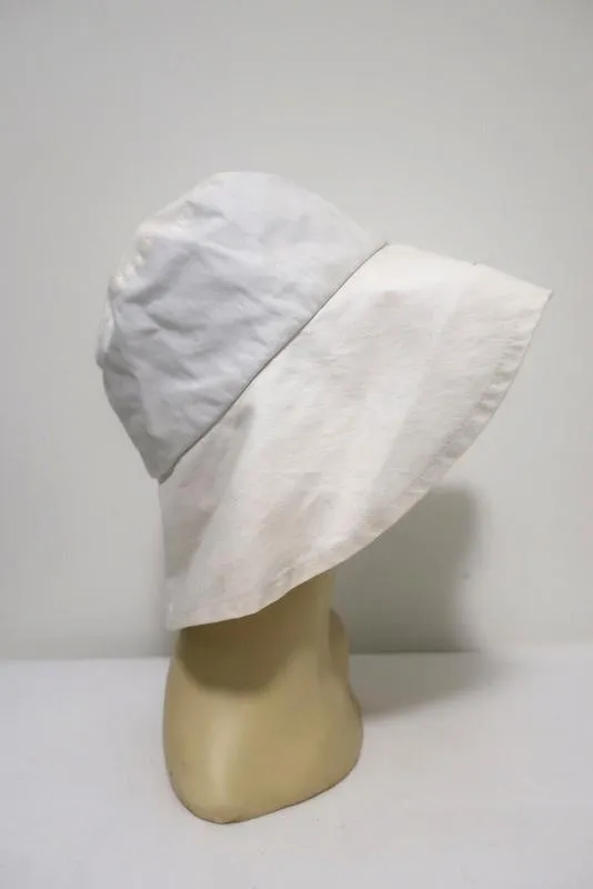 Valeur Mad Factory Floppy Wide Brim Hat Tetora White Cotton