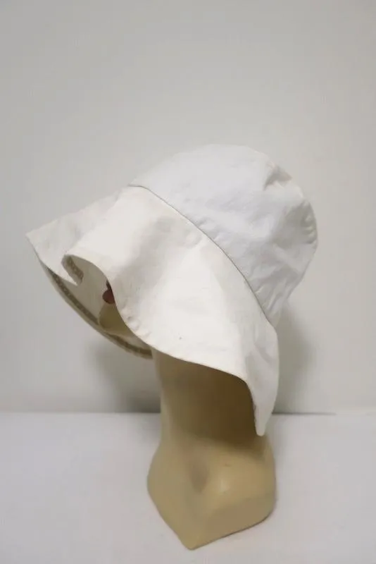 Valeur Mad Factory Floppy Wide Brim Hat Tetora White Cotton