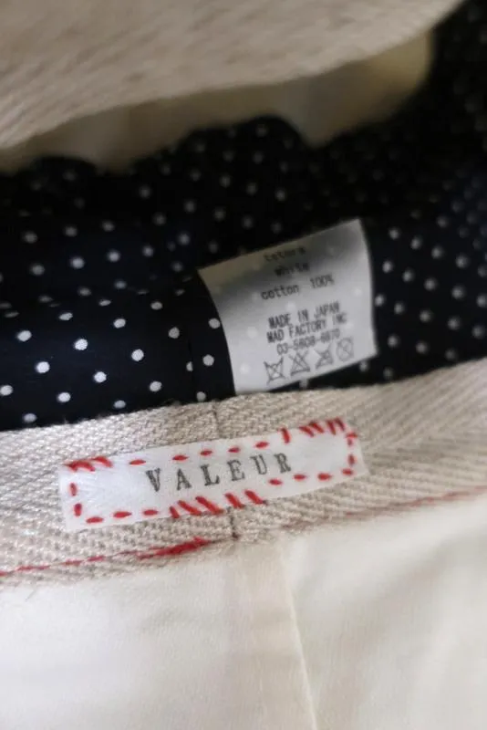 Valeur Mad Factory Floppy Wide Brim Hat Tetora White Cotton