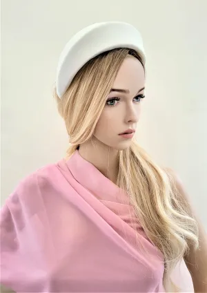 Velvet Ridged Headband, Halo Crown Fascinator 7.5 or 10 cm Wide (colour options)