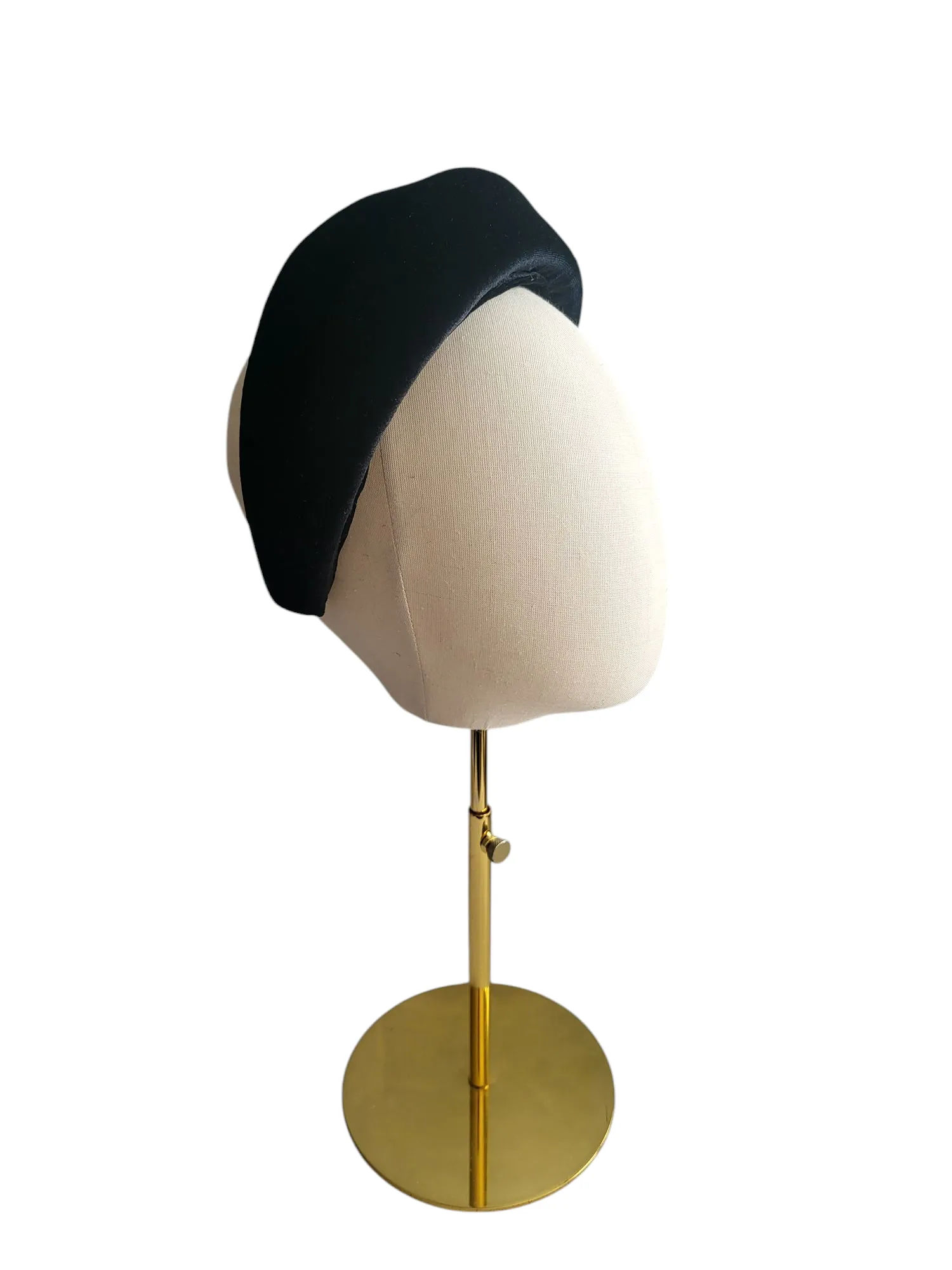 Velvet Ridged Headband, Halo Crown Fascinator 7.5 or 10 cm Wide (colour options)