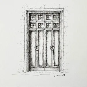 Venice Door 3 - Original Illustration