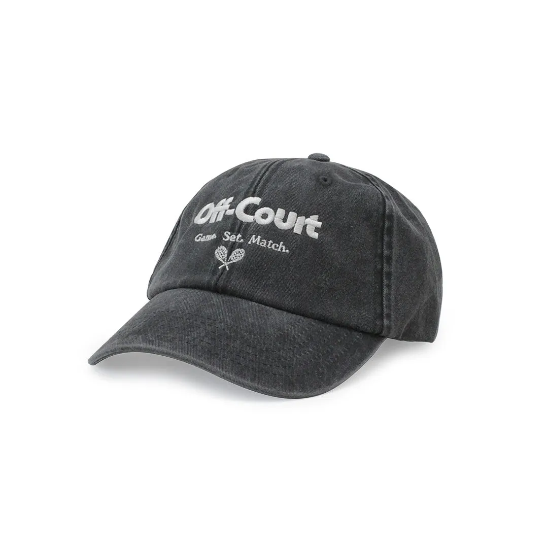 Vice 84 'Off-Court' Vintage Washed Cap - Black