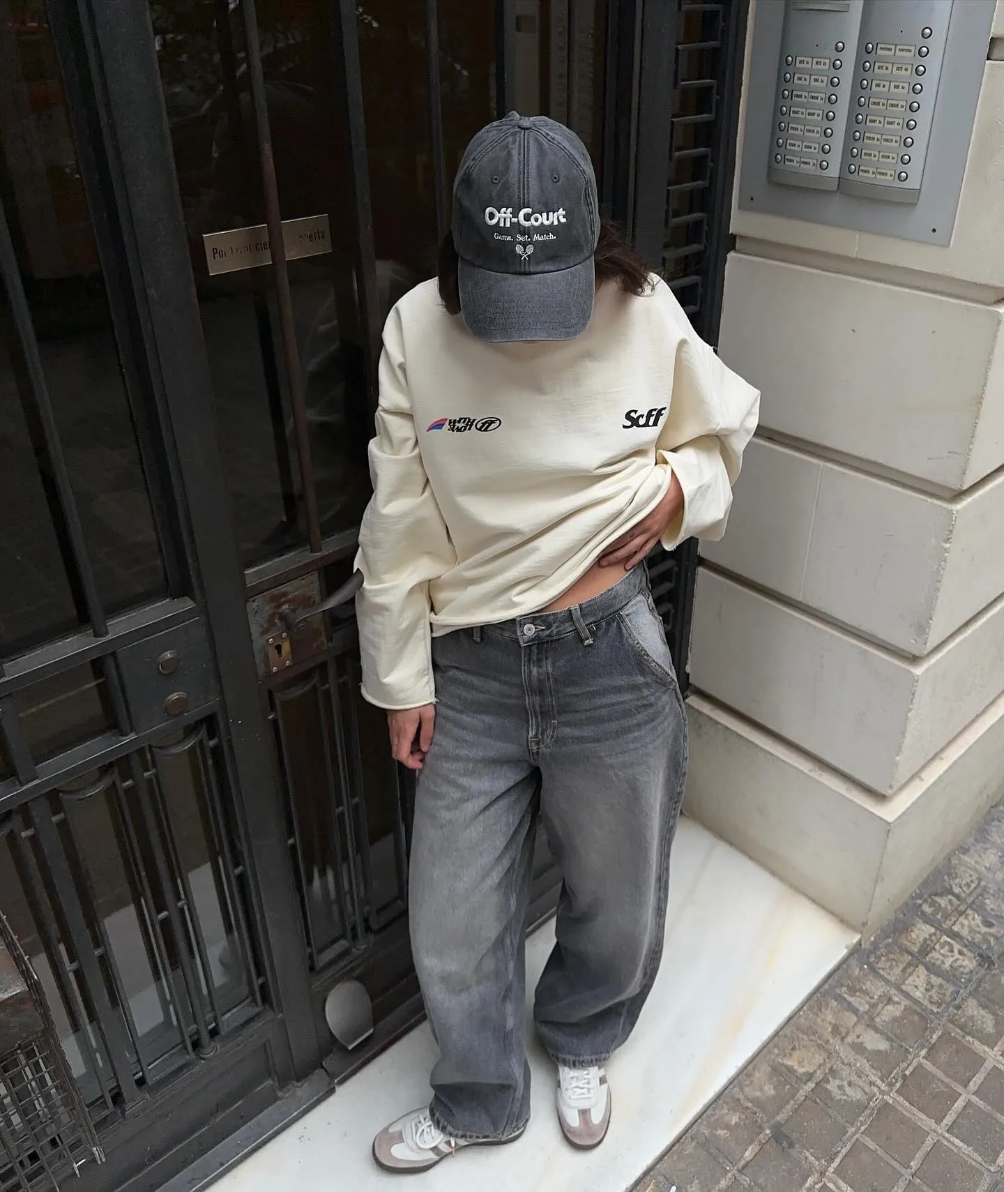 Vice 84 'Off-Court' Vintage Washed Cap - Black