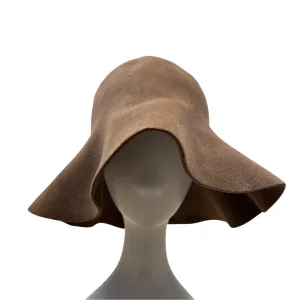 Vintage Borsalino 30s 40s Era Brown Wool Wide-Brim Hat Fedora Made in Italy